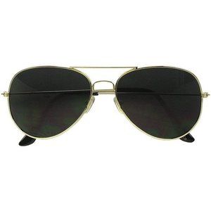 Novelty Aviator Sunglasses Gold Frame Men/Women